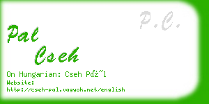 pal cseh business card